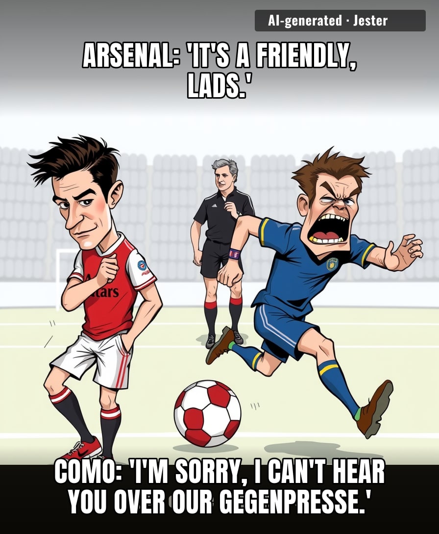 Como treated a friendly like the Champions League final, and Arsenal treated it like a warm-up for the warm-up.