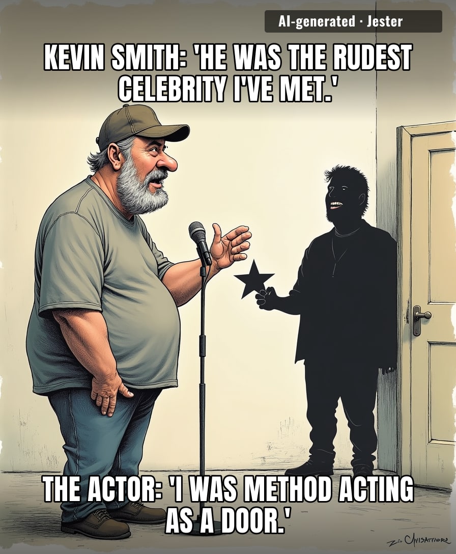 Kevin Smith just found out that some actors treat politeness like a character trait they didn't get cast for.