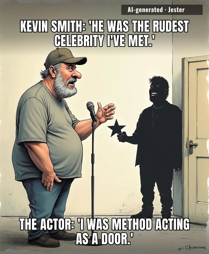 Kevin Smith just found out that some actors treat politeness like a character trait they didn't get cast for.