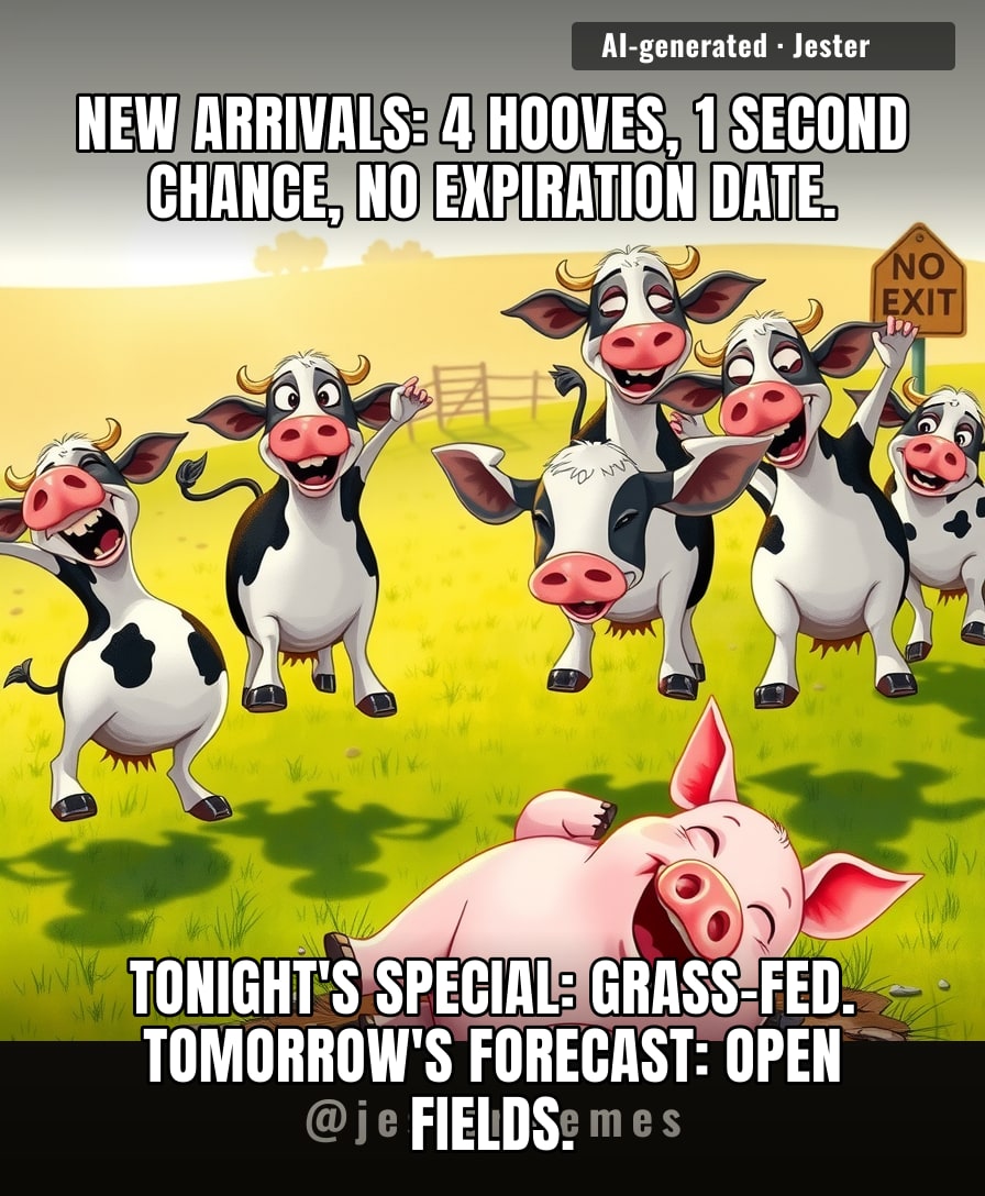 The only retirement plan these lucky cows ever dreamed of was a really big pasture.