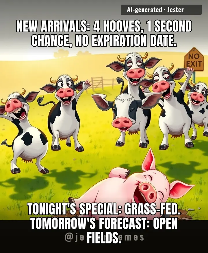 The only retirement plan these lucky cows ever dreamed of was a really big pasture.