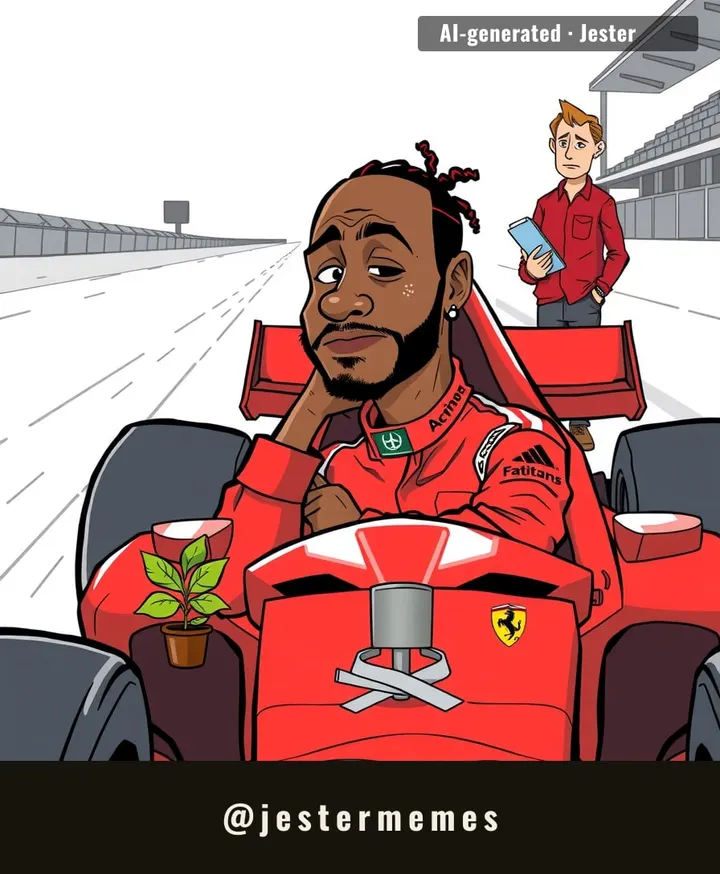 Hamilton said 'we've got to work harder' — he's been at Ferrari five minutes and he's already doing the team's PR for free.