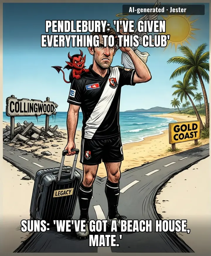 Collingwood fans watching Pendlebury leave for the Suns like that one friend who finally got a text back after three years.