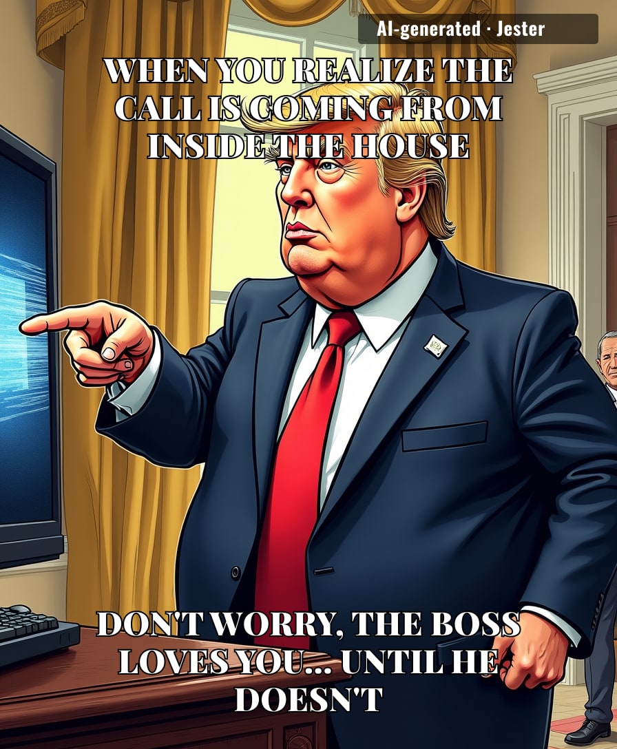 Imagine needing a televised thumbs-up from a network executive to feel like you've successfully trolled the opposition.