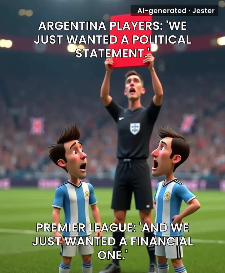 The only thing more fragile than a footballer's hamstring is their grasp of international relations.