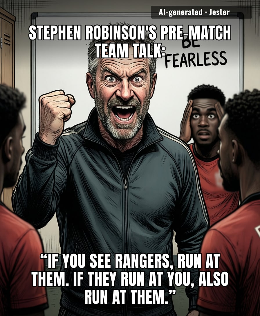 Rebuilding a squad and then firing them up to face Rangers is like buying a new car and immediately driving it into a wall.