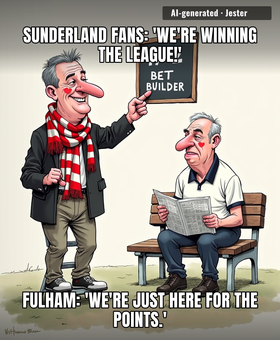 Somewhere, a Sunderland fan just bet the house on a 17-2 accumulator, and the bookie is already planning his yacht.
