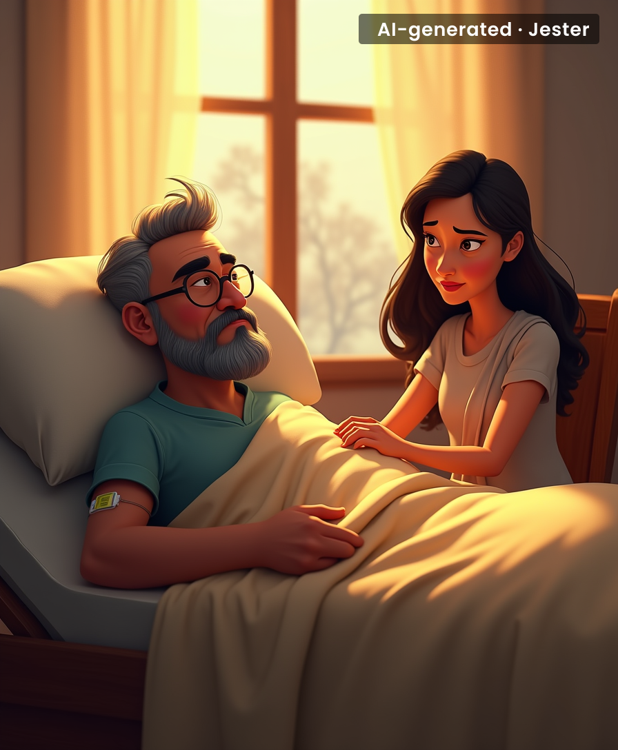 He took his protest to the hospital, but her love was the real lifeline.
