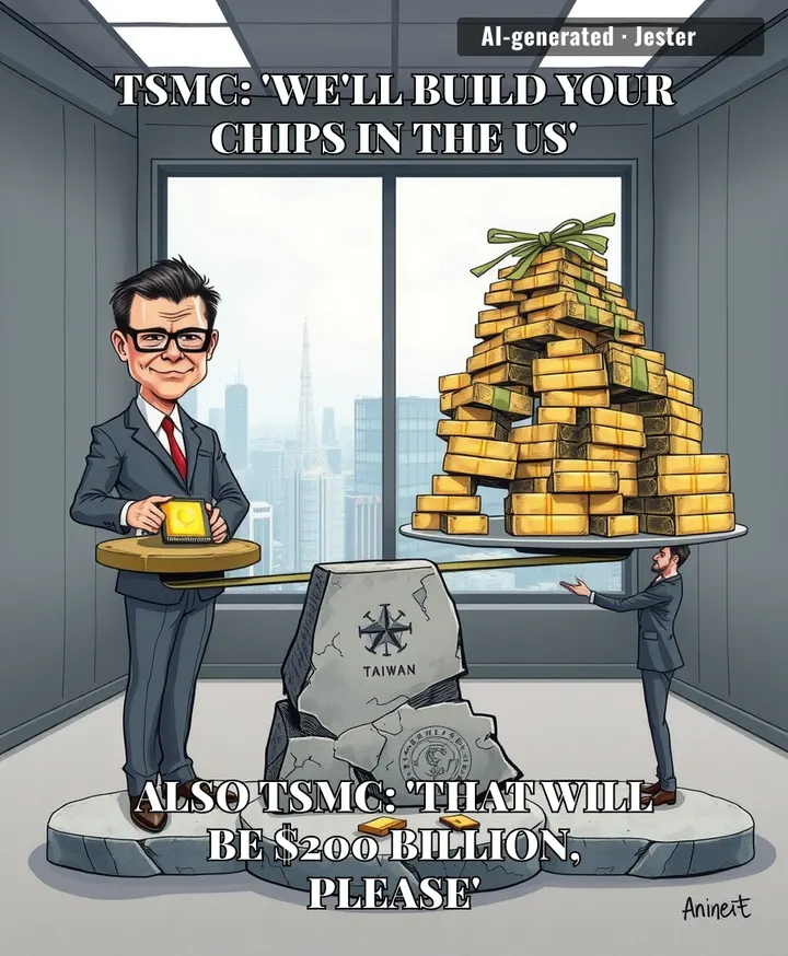 Handing over a quarter of a trillion to manufacture chips locally is a bold strategy for lowering costs, provided your definition of 'lowering' is just setting the cash on fire.
