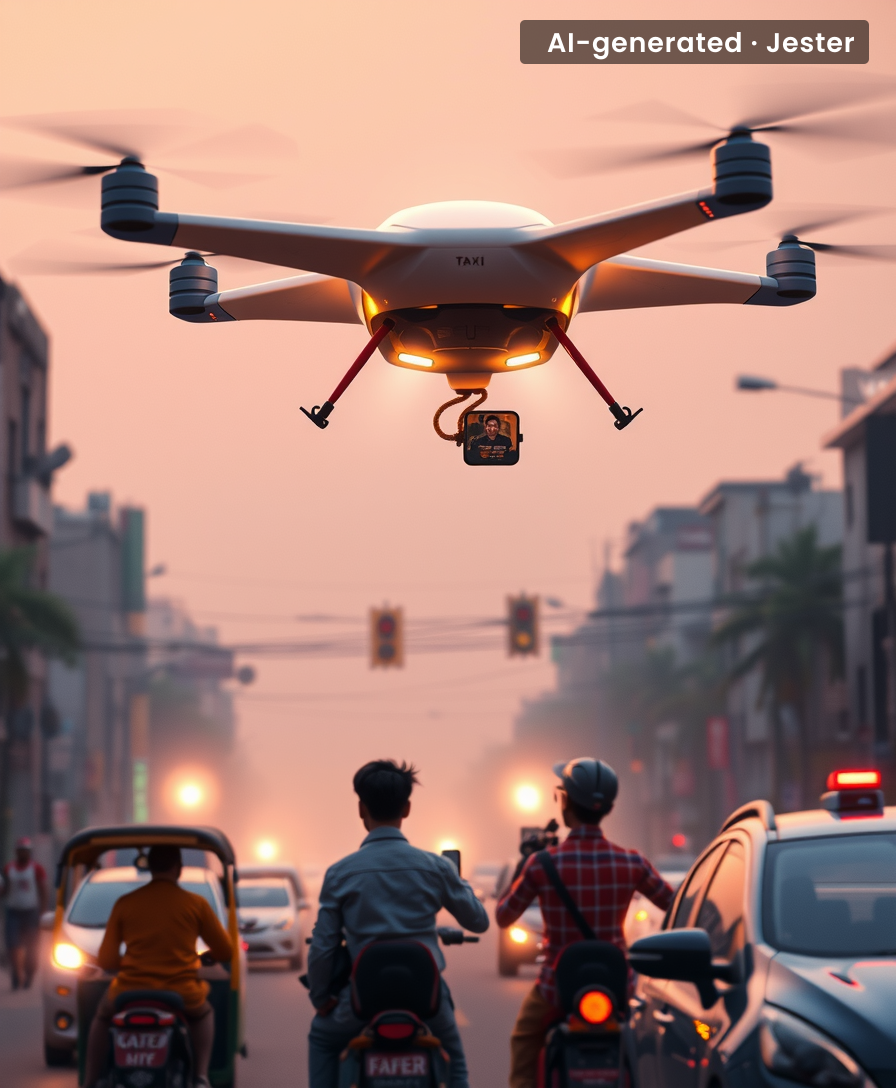 Swiggy Instamart delivering a flying taxi before Ola gets its electric cars out.