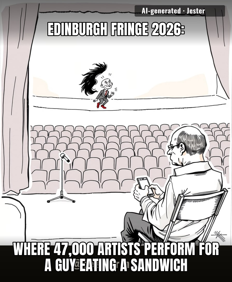 The Fringe is the only place where you can perform your heart out to a man who just wants to find the toilets.