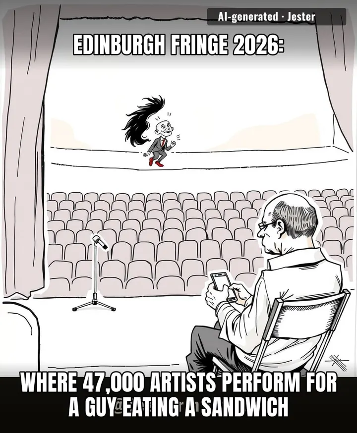 The Fringe is the only place where you can perform your heart out to a man who just wants to find the toilets.