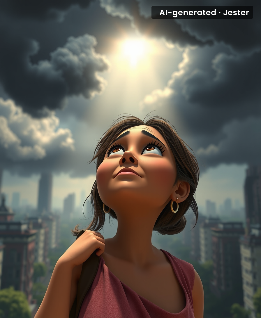 The sky, it seems, has finally decided to stop throwing a tantrum.