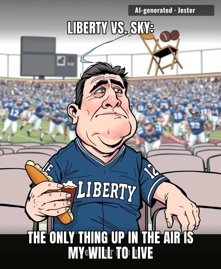I'm just here for the halftime snacks, but at this point I'd settle for a folding chair to the face.