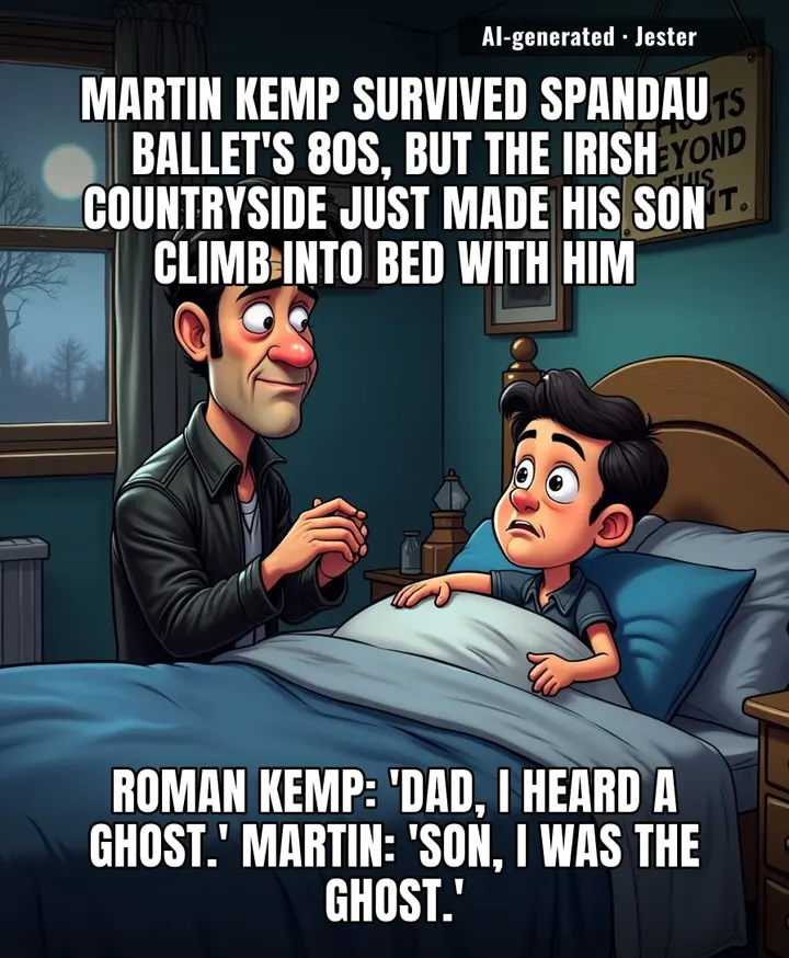 Nothing says rock-and-roll legacy like your adult son needing a nightlight and a cuddle after one too many Irish ghost stories.