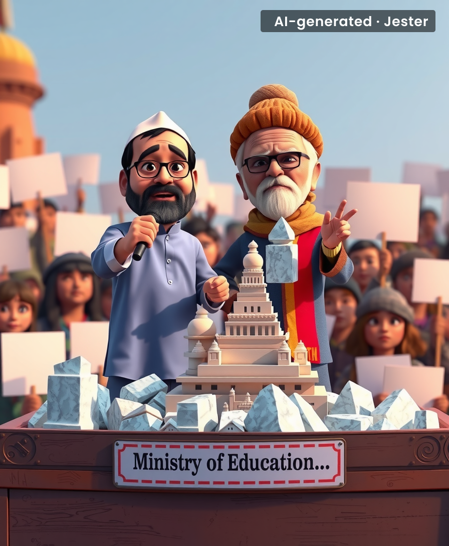 Imagine being so frustrated with the system that you ask an engineer who literally built an ice mountain to run the entire education department.