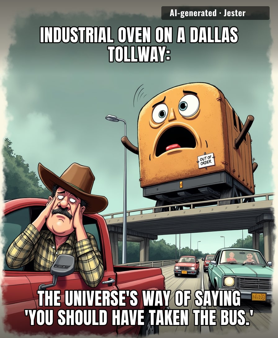 Texans will pay anything for a story about a time machine that turns out to be a really big toaster.