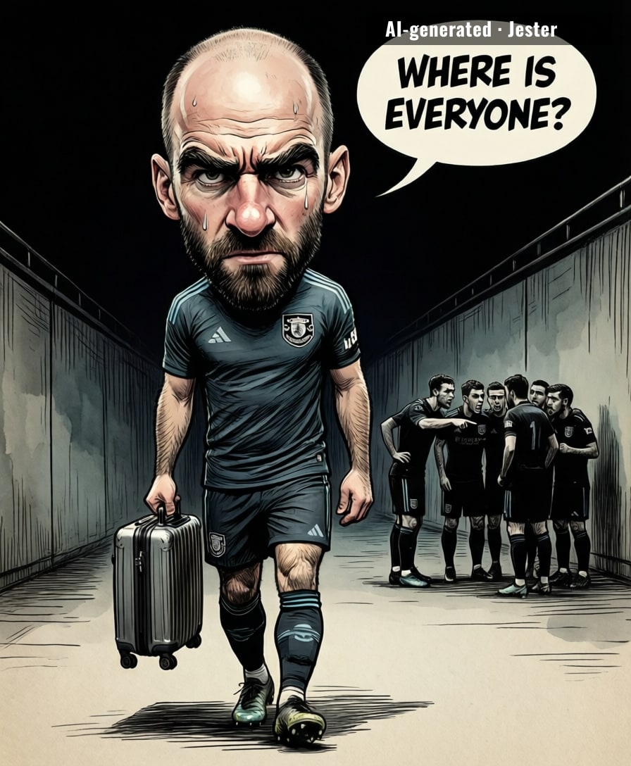 Harry Maguire's exit was so quiet even his own teammates couldn't find him to argue with.