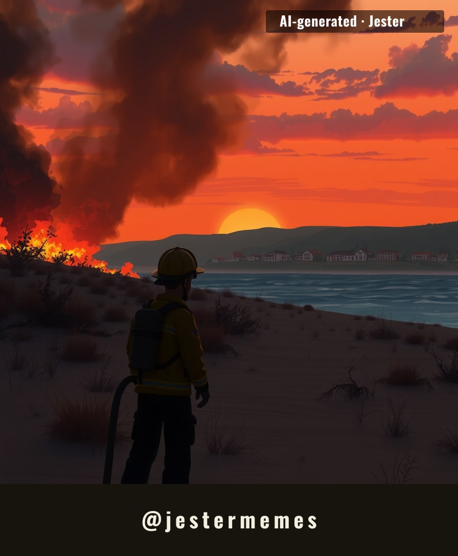 Climate change turns a seaside idyll into a tinderbox.