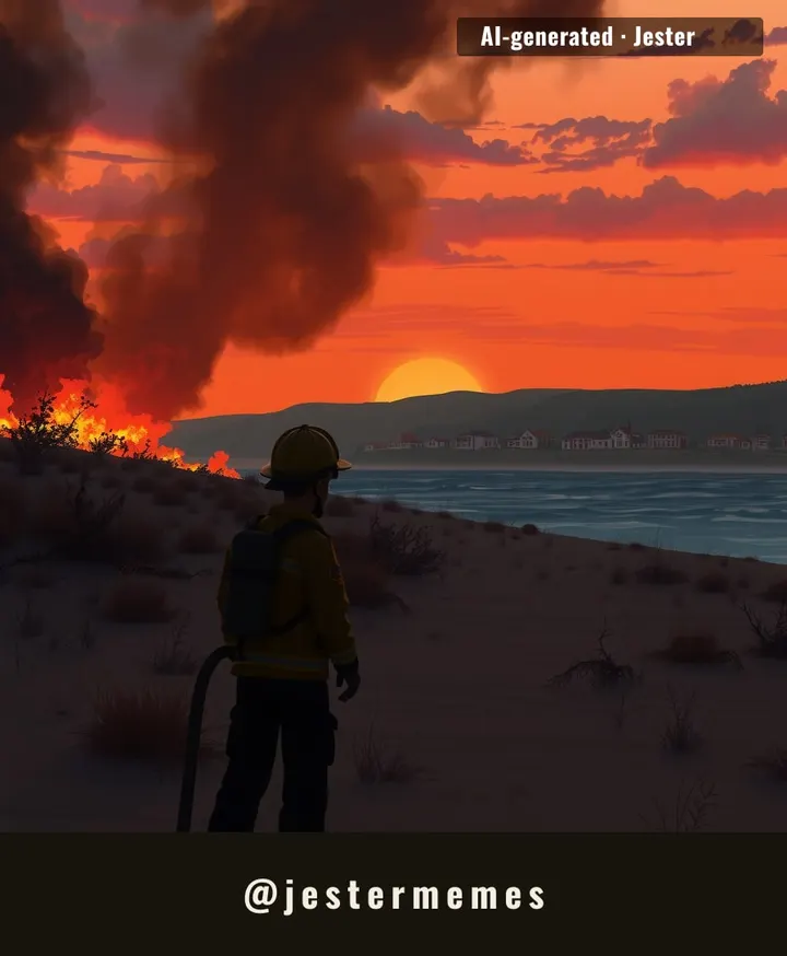 Climate change turns a seaside idyll into a tinderbox.
