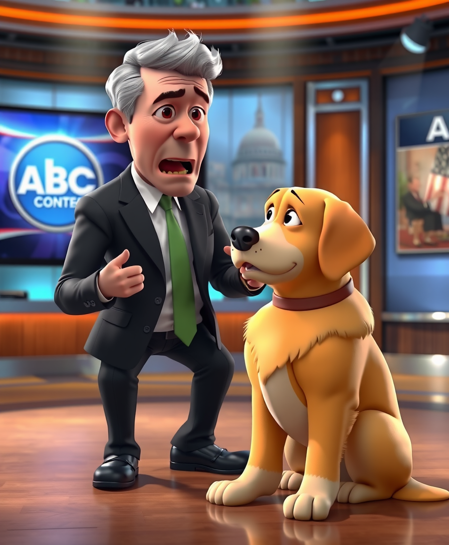 BARNABY JOYCE YELLED AT HIS DOG ON ABC. THE DOG WAS THE SMARTEST ONE IN THE ROOM.
