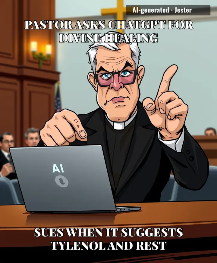 Nothing says 'I trust in God' like suing the AI that told you to see a human doctor.