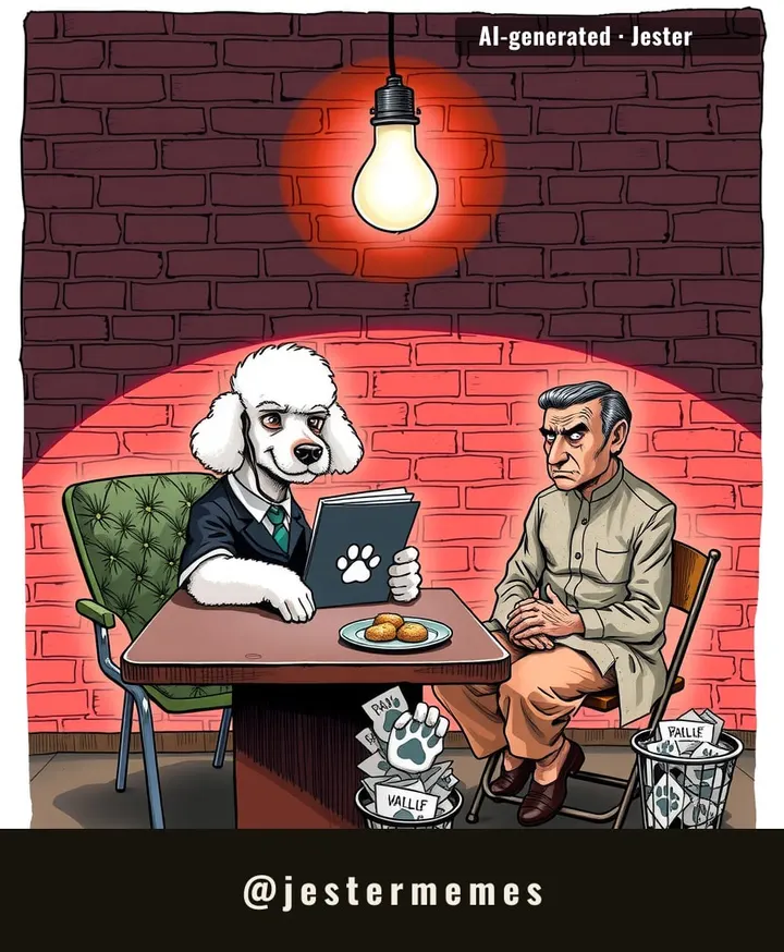 the poodle has diplomatic immunity, that's the loophole here