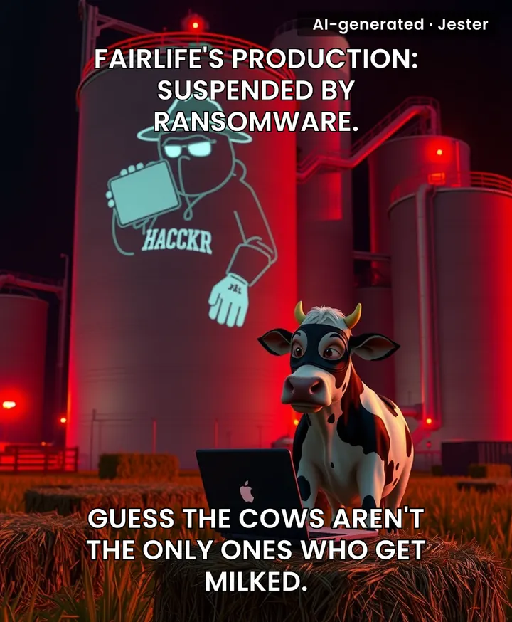 A ransomware attack on a dairy plant: the hackers wanted a cash cow, not a real one.