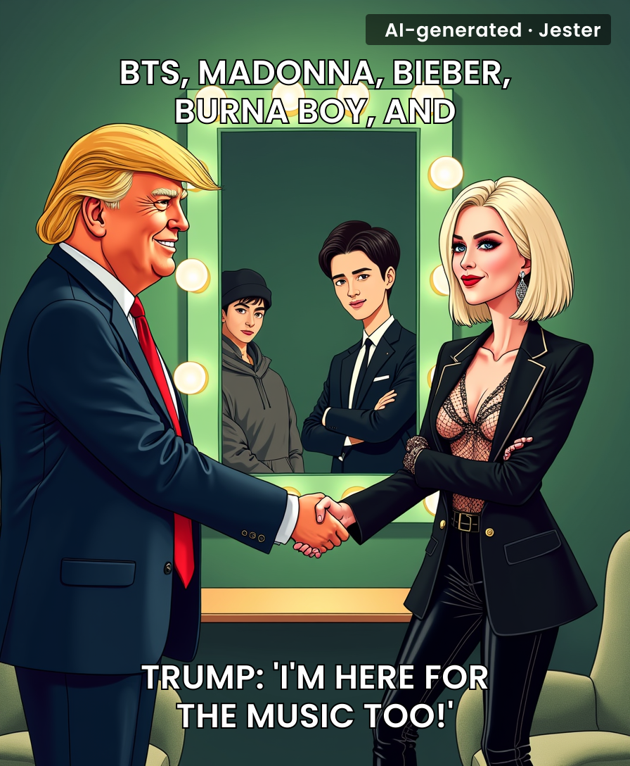 Nothing says unity like a lineup so diverse it needs a translator for the president.
