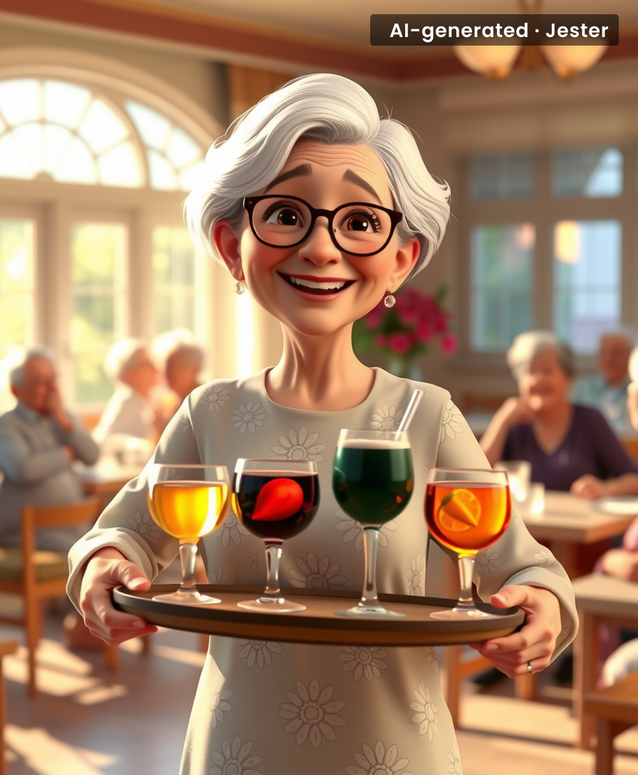 This grandma just proved that you're never too old to rally for a good time—and a good drink.