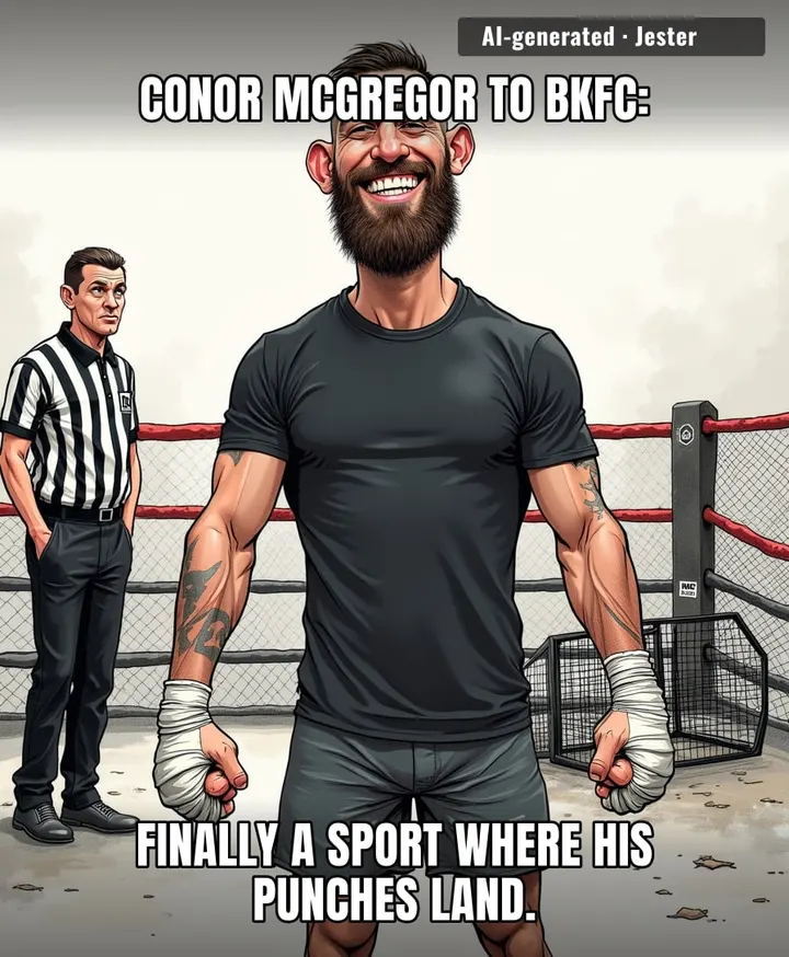 Conor's moving to a league where getting punched in the face is the main event, because the UFC just wasn't violent enough for someone who's been training in a pub car park.