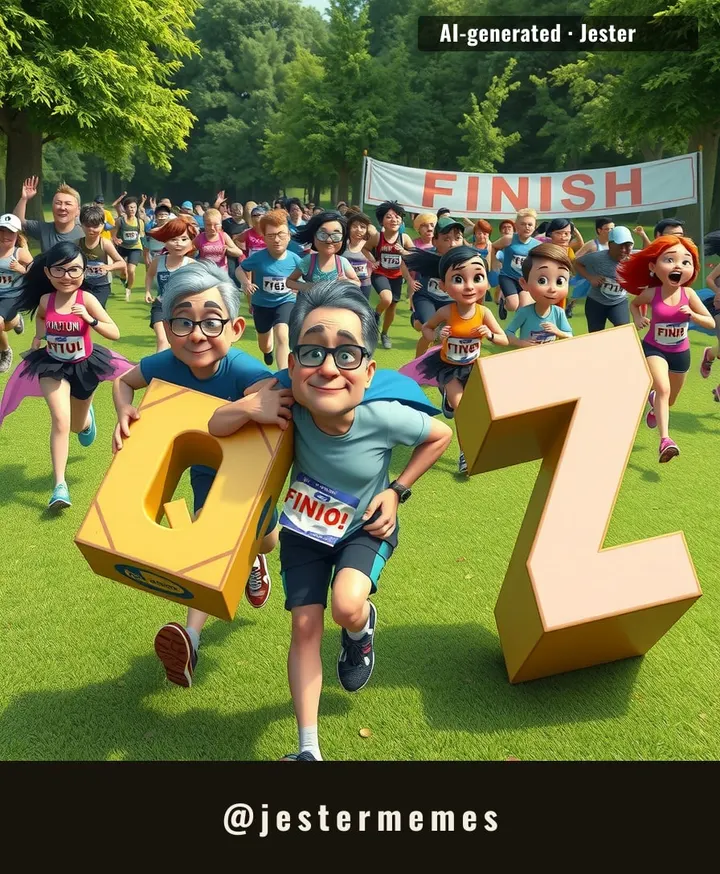 Some people run to escape their problems; parkrunners run to spell out the alphabet in 5K increments. That's dedication to literacy and cardio.