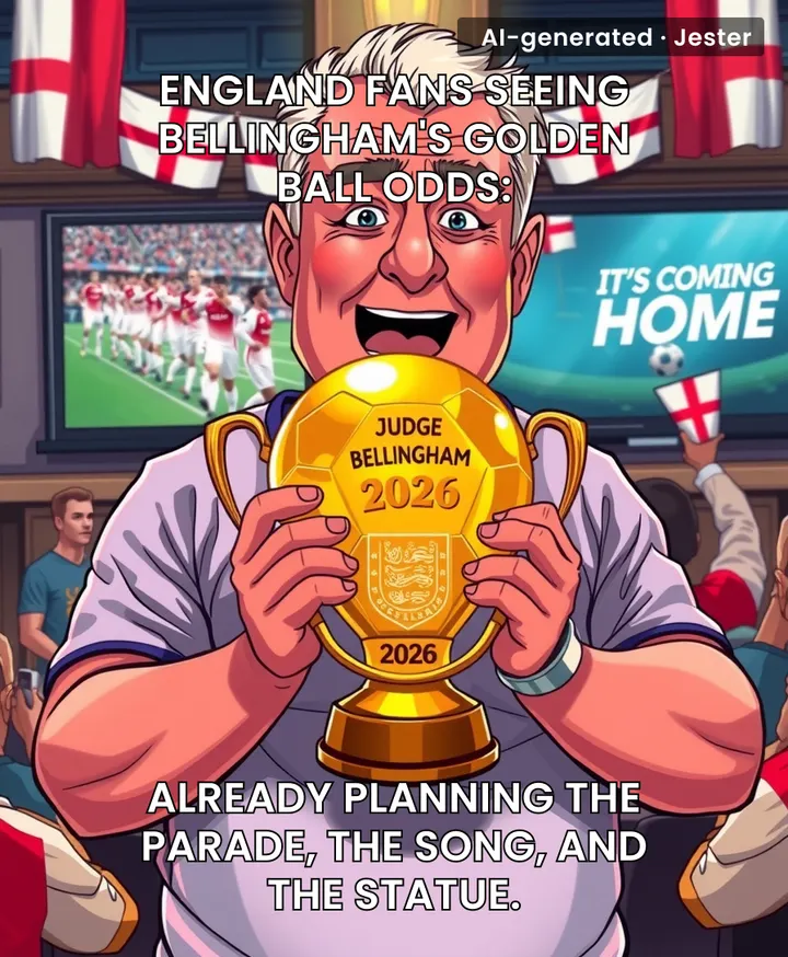 The only thing more delusional than England's Golden Ball odds is their belief that 'it's coming home' isn't a curse.