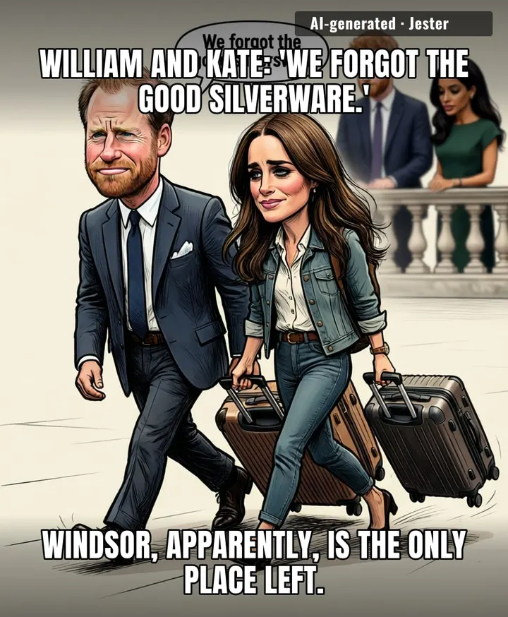 Nothing says 'we're not jealous' like fleeing the country when your brother's in town.