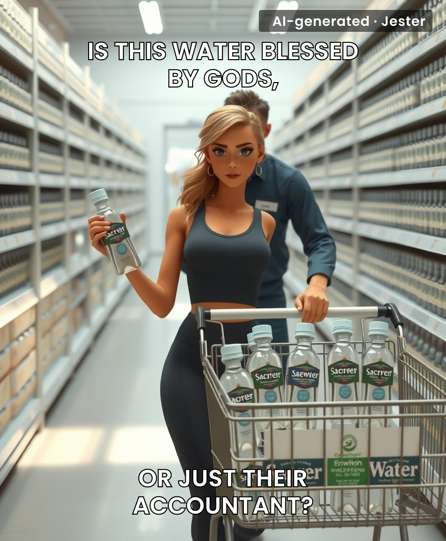 Erewhon's selling $12 water so you can feel closer to God, or at least their tax bracket.
