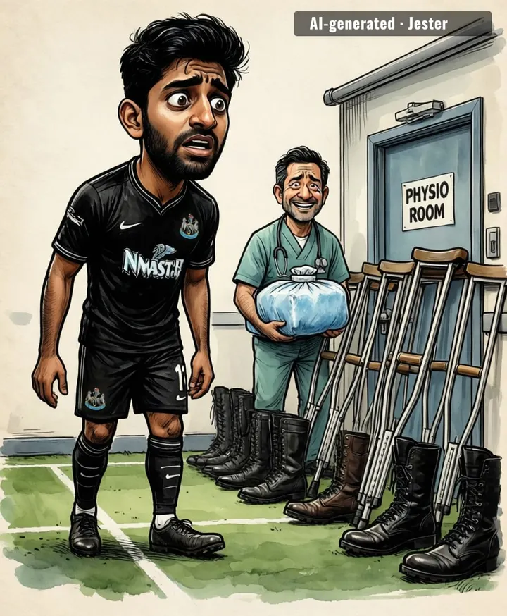 Amar Dedic is about to discover that in Newcastle, the only thing colder than the weather is the physio room.