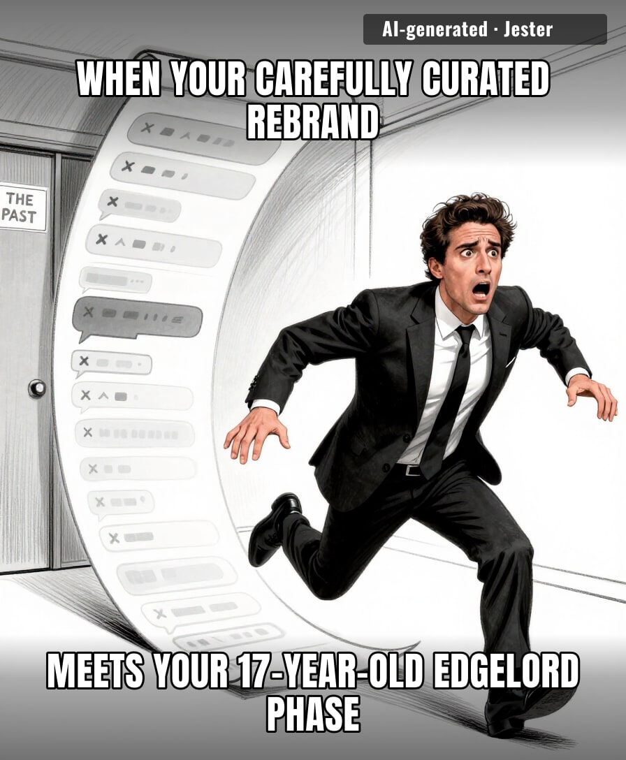 Jordan Bardella trying to outrun his own chat logs is the ultimate proof that every politician is just one server recovery away from unemployment.