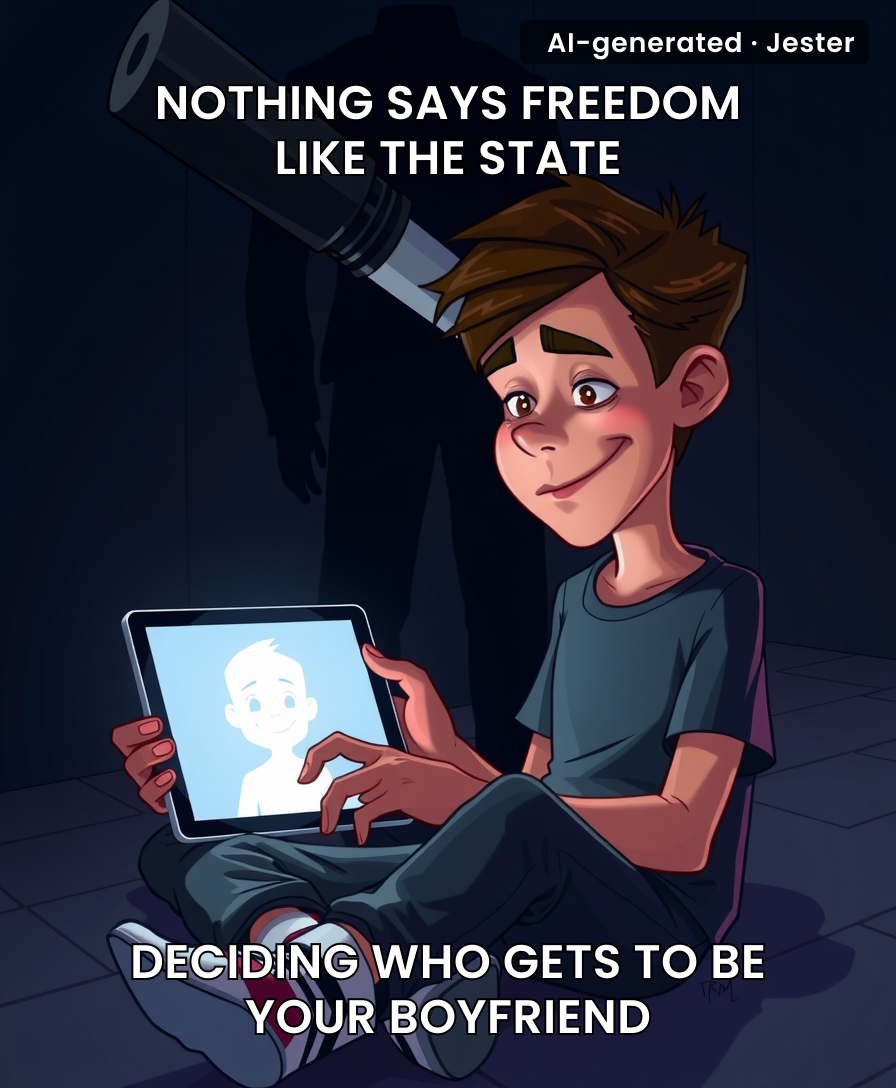 The government is really out here playing toxic ex and deleting people's virtual soulmates because they can't handle a citizen finding happiness in a .exe file.