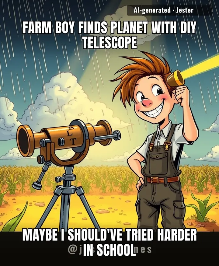Every time life threw a hailstorm at Clyde, he built a telescope out of the wreckage. Meanwhile, I can't even fix a loose shelf.