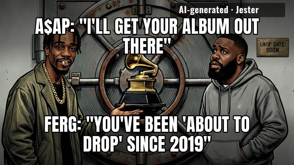 the album's called Don't Be Dumb and the offer is basically 'let me hold that.'