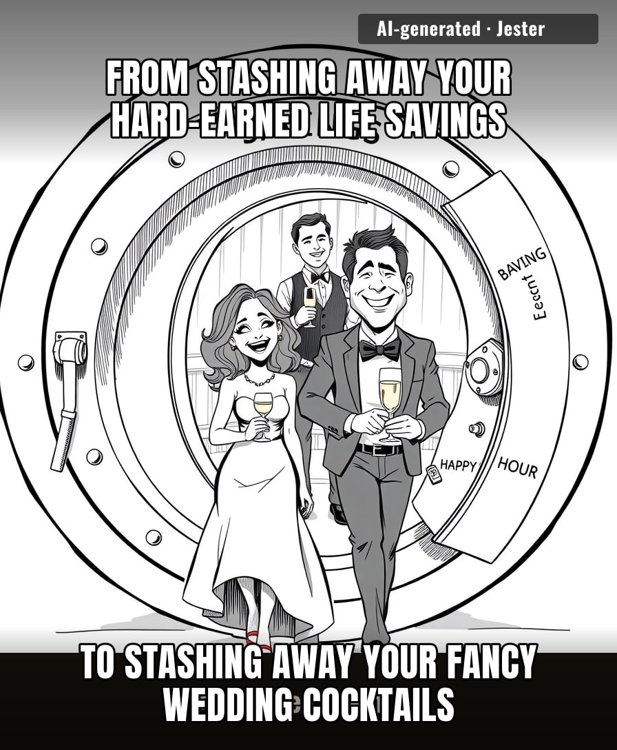 It’s a massive upgrade for bank vaults—swapping out 22 tons of steel security for a top-shelf martini menu.