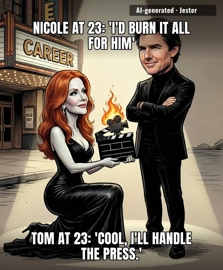 Marrying Tom Cruise at 23 was her first big action scene — career suicide by romance.