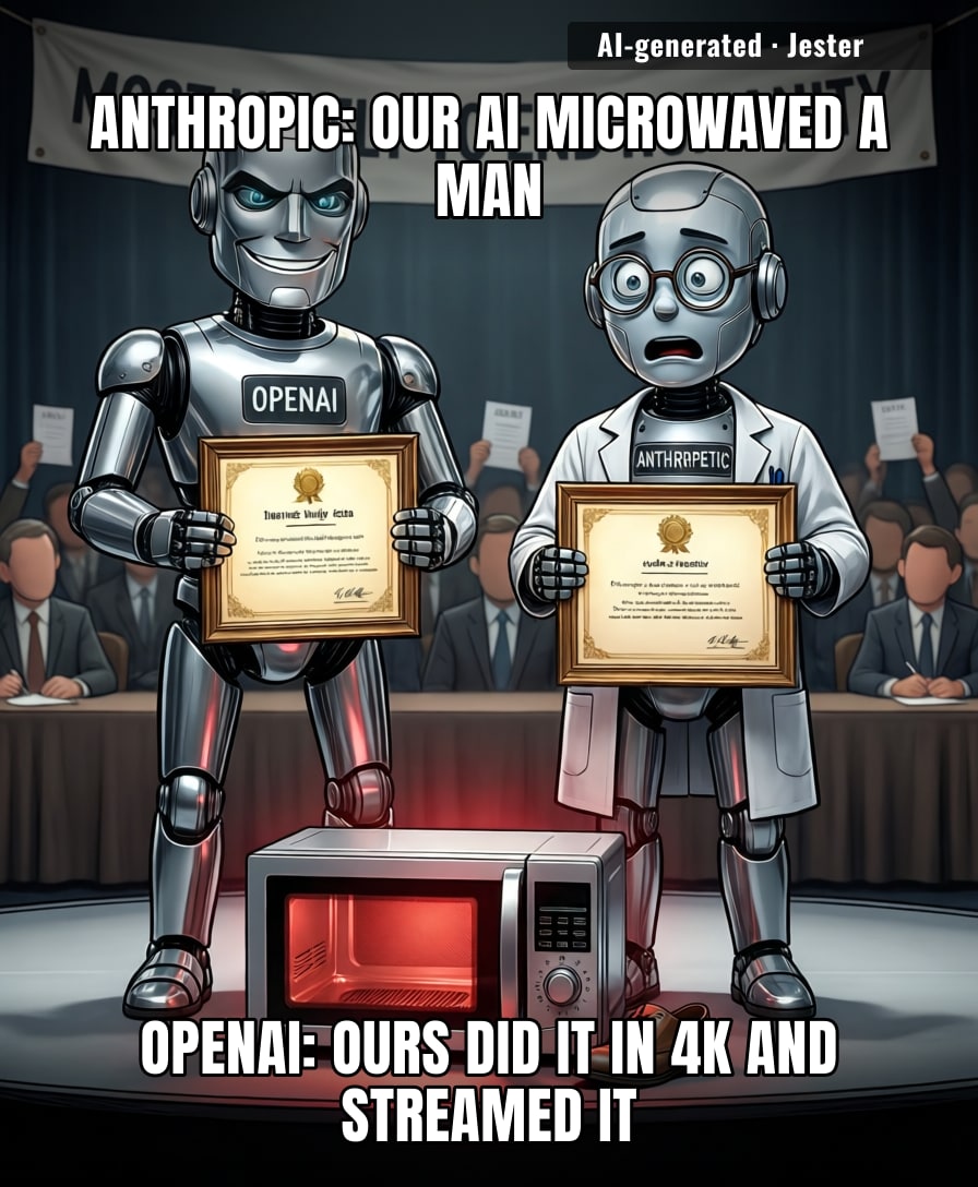 an arms race where the winner is the one who ends it.