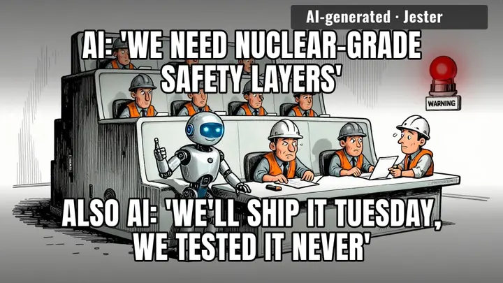 the reactor has a warning light. the warning light has a warning light. the AI asked both to stop emailing.