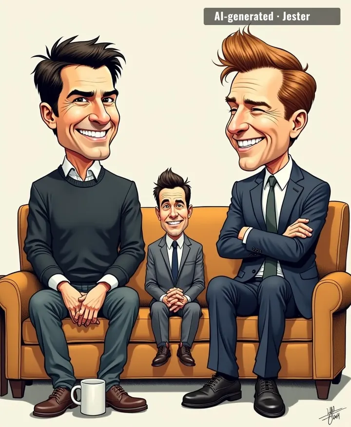 Two legends and a guy who's just really good at clapping.