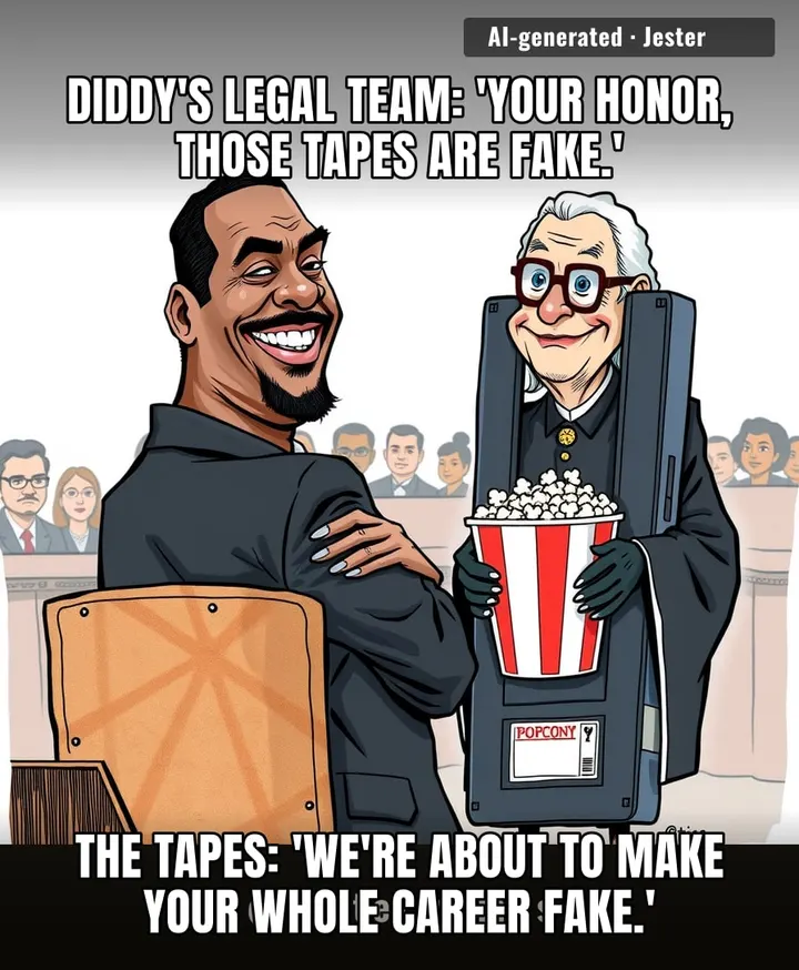 Diddy's defense strategy is just asking the internet to unsee what it's already screenshotted.