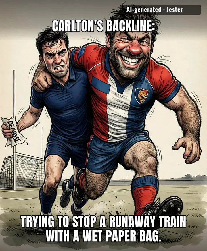 The only thing Carlton's defense stops is their own finals campaign.