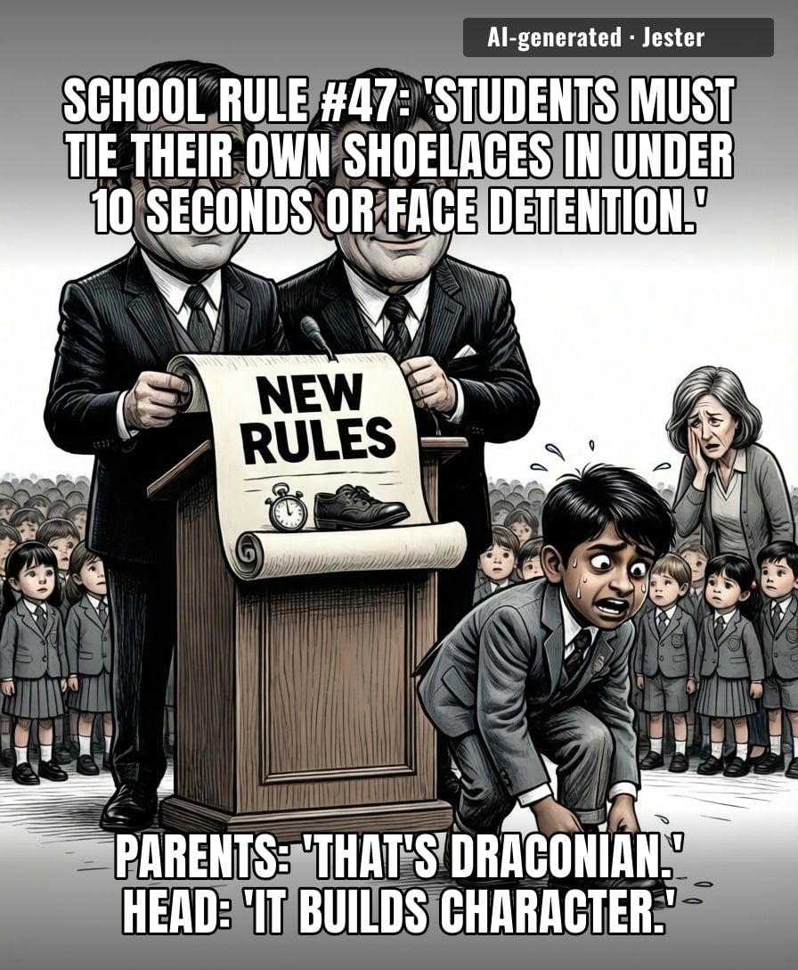 Heads call it character-building; parents call it a preview of their kids' future landlords.