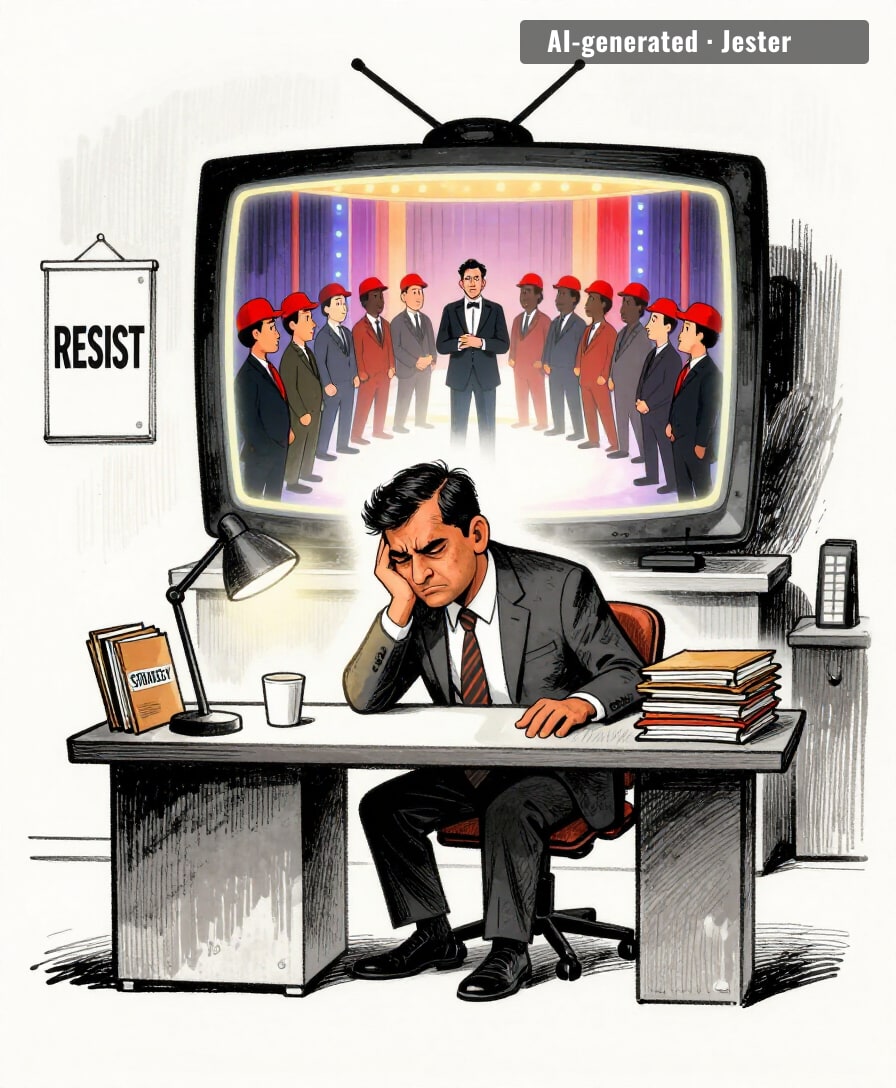 Democracy's last line of defense is a show that airs past its bedtime.