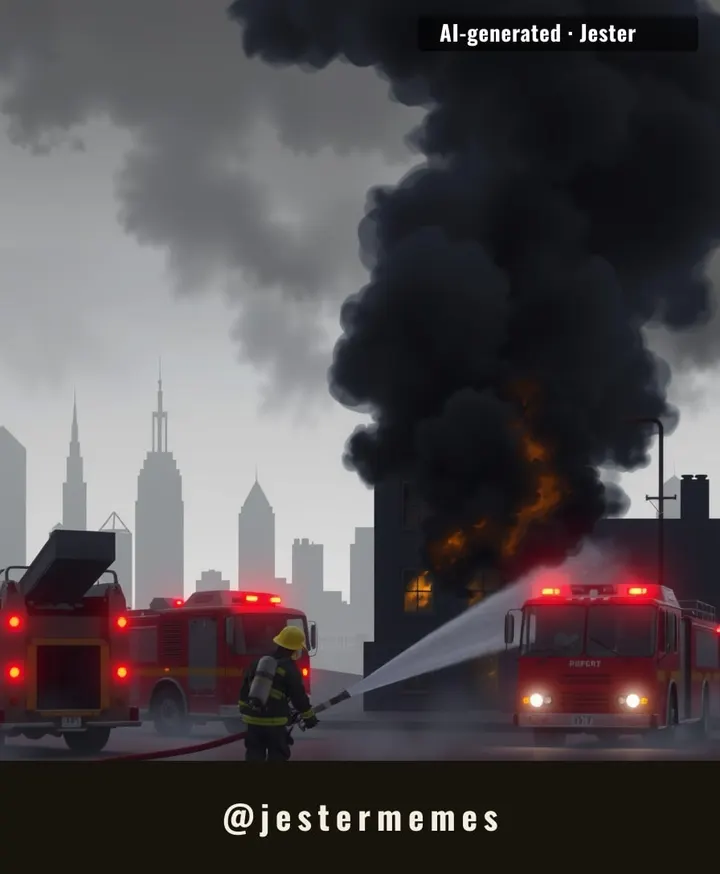 The response effort underscores the danger faced by emergency crews.